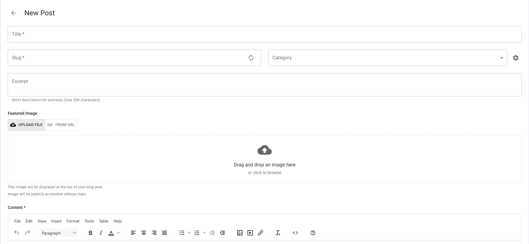CANblog editor